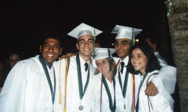 Varela graduates in caps and gowns