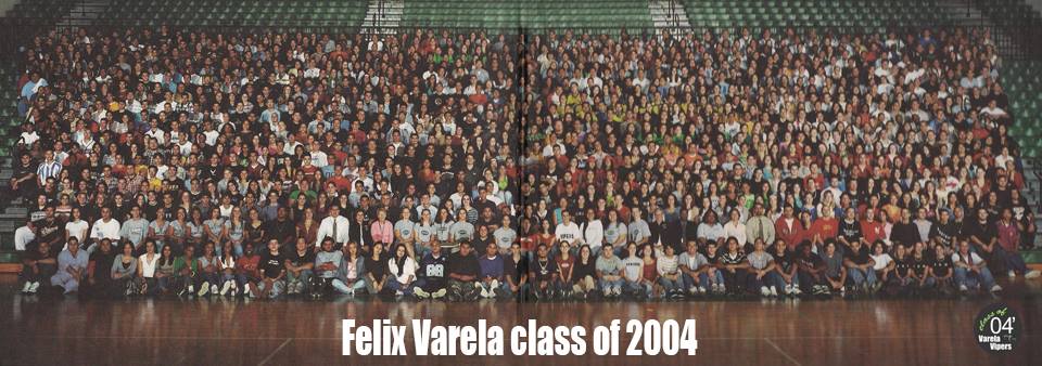 Felix Varela Class of 2004 panoramic class photo